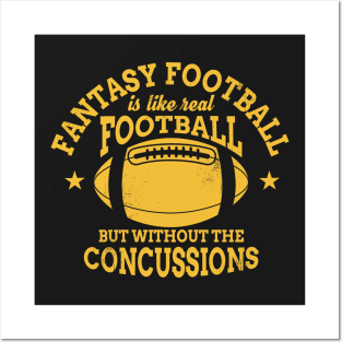 Fantasy Football - No Concussions Posters and Art